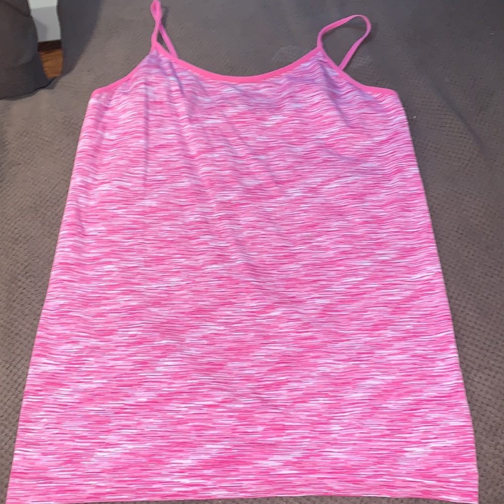 Pink & white cami